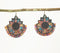 Boho Floral Beaded Fringe Earrings
