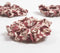 Block Printed Scarlet Floral Scrunchie Hair Ties set of 3