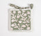 Block Printed Olive Floral Cotton Coasters with Lace trims (set of 6)