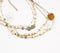 Bone & Wooden Beads Multi-Strand Cream Boho Necklace