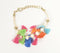 Bone Beads & Tasseled Woven Bracelet