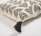 Boomerang Monochrome Cotton Tasseled Cushion Cover