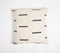 Block Printed Broken Lines Monochrome Cotton Cushion Cover