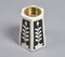 Botanical Inlaid Bone & Resin Tapered Tealight Holder