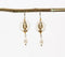 Boho Pearls Brass Earrings