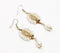 Boho Pearls Brass Earrings
