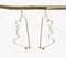 Brass Abstract Dangle Earrings