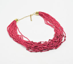 Boho Beaded Layered Beach Vacation Necklace