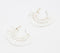 Boho Peace Raffia Huggie Earrings