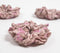 Block Printed Dusty Rose Scrunchie Hair Ties set of 3