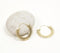 Brass Sun Huggie Hoop Earrings