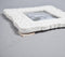 Carved Floral Deco White Photo Frame