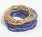 Cerulean & Metallic Beaded Cluster Bracelet
