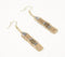 Champagne Party Beaded Dangle Earrings