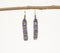 Cerulean Party Beaded Dangle Earrings