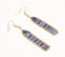 Cerulean Party Beaded Dangle Earrings