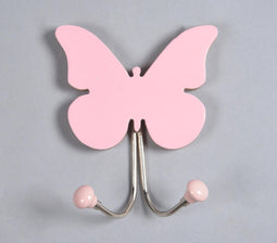 Butterfly-Shaped Wooden Wall Hook