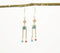 Cascading Charm Hoop Earrings