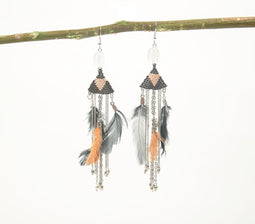 Chain-Tasseled Bohemian Earrings