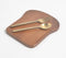 Bread Slice-Shaped Wooden Serving Platter