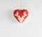 Christmas Reindeer Heart Felt Ornaments (Set of 2)