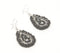 Chrome Funk Beaded Drop Earrings