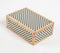 Checkered Monotone Resin & Wood Jewelry Box