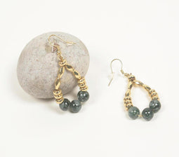 Chunky Metallic Beaded earrings