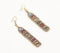 Chrome Party Beaded Dangle Earrings