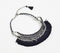 Chunky Metallic & Tasseled Monochrome Choker Necklace