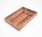 Classic Acacia Wood Flatware Organizer Serving Tray