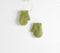 Christmas Mitten Felt Ornaments (set of 2)