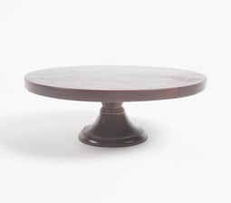 Classic Hand Cut Acacia Wood Cake Stand