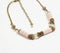 Chunky Beads Boho Brass Necklace