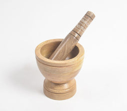 Classic Mango Wood Mortar & Pestle Set