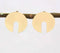Circle Brass Stud Earrings