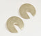 Circle Brass Stud Earrings