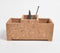 Classic Rectangular Cork Multi-Pen Holder