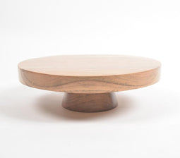 Classic Natural Acacia Wood Cake Stand