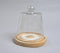Classic Wooden Cake Stand With Glass Cloche