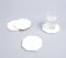 Classic Octagonal White Marble Coasters (Set of 4)