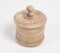 Classic Wooden Round Jar With Lid