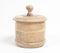 Classic Wooden Round Jar With Lid