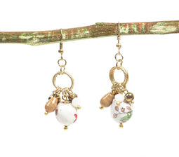 Clustered Botanical Charm Earrings