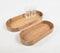 Classic Mango Wood Oblong Trays (set of 2)