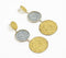 Coiled Raffia Dangle Earrings