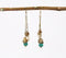 Coastal Beaded & Metallic Charm Earrings