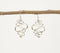 Coiled Shimmy Metallic Dangle Earrings