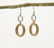 Coiled Iron Chain Dangle Earrings