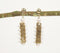 Coiled Iron & Pearl Dangle Earrings